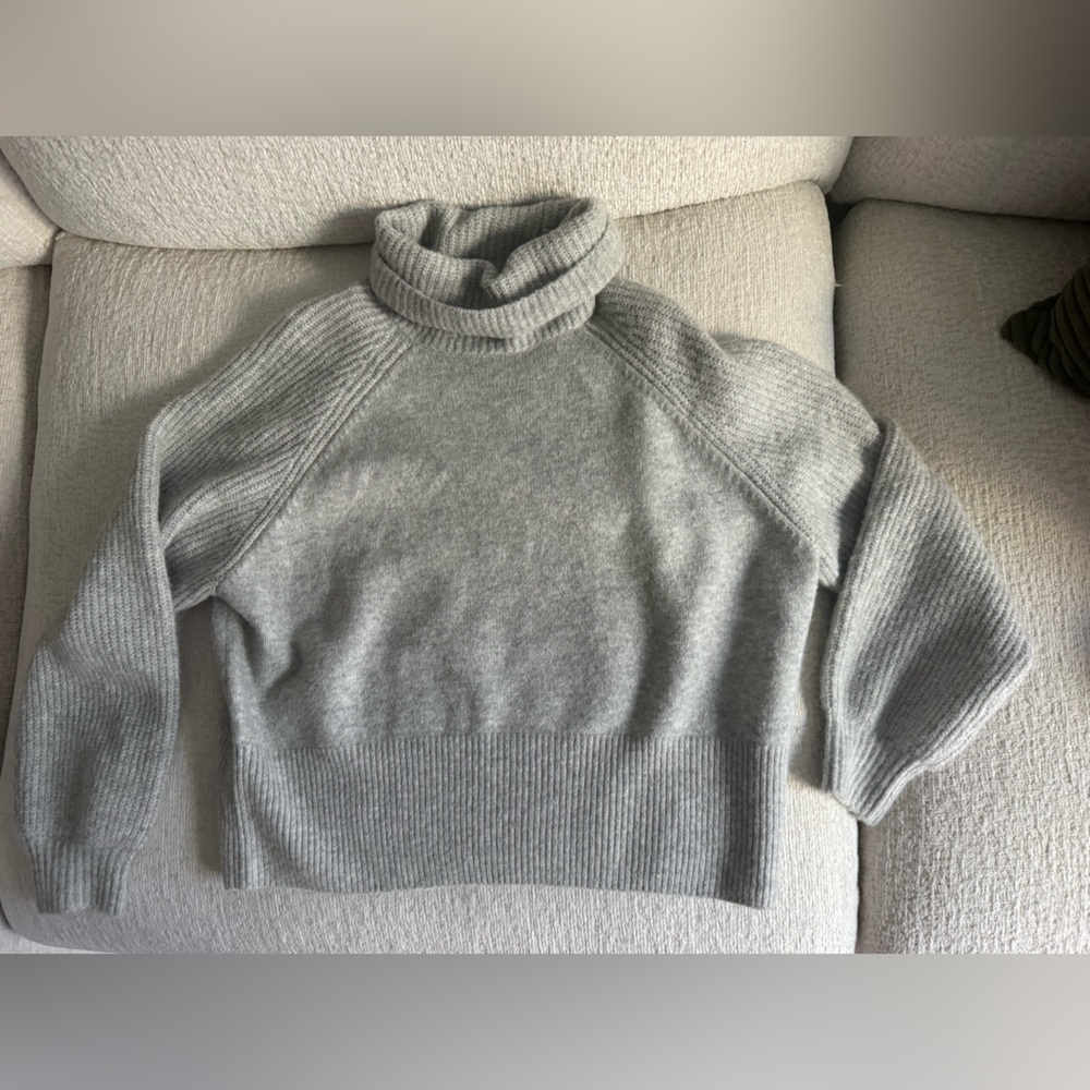 Elodie Heather Gray Cowl Neck Sweater